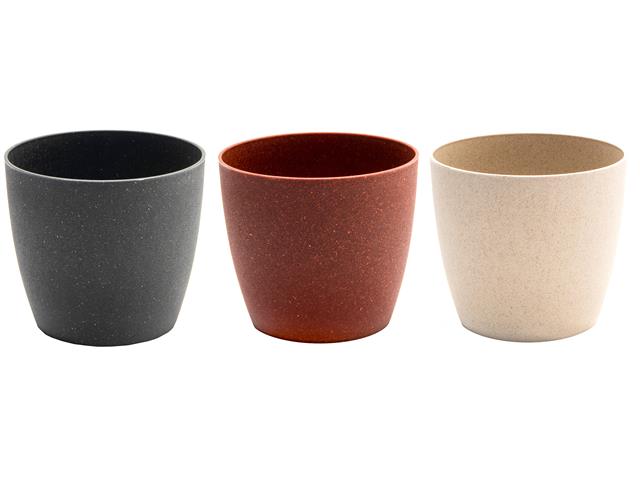 5.5" SIENA ROUND PLANTER (ECO-FRIENDLY) (ASSTD)